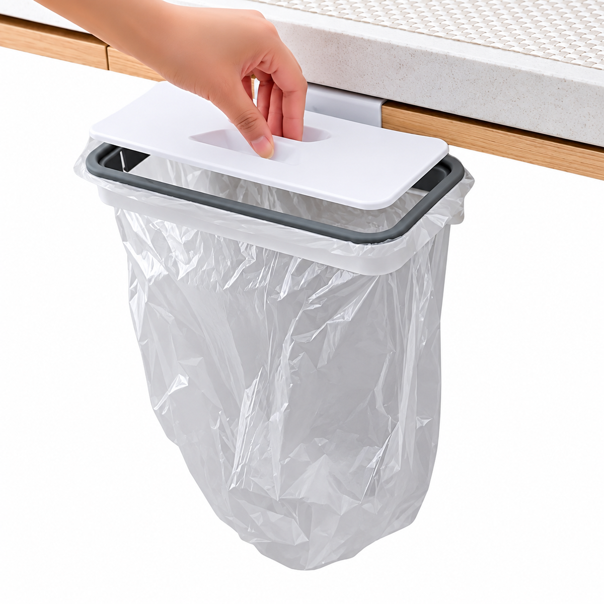 Porta Bolsa para Basura con Tapa